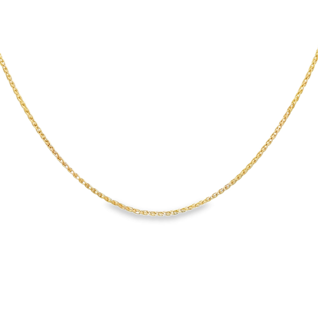 14K Italian Yellow Gold 1.5MM Chain Necklace – 19 Inches