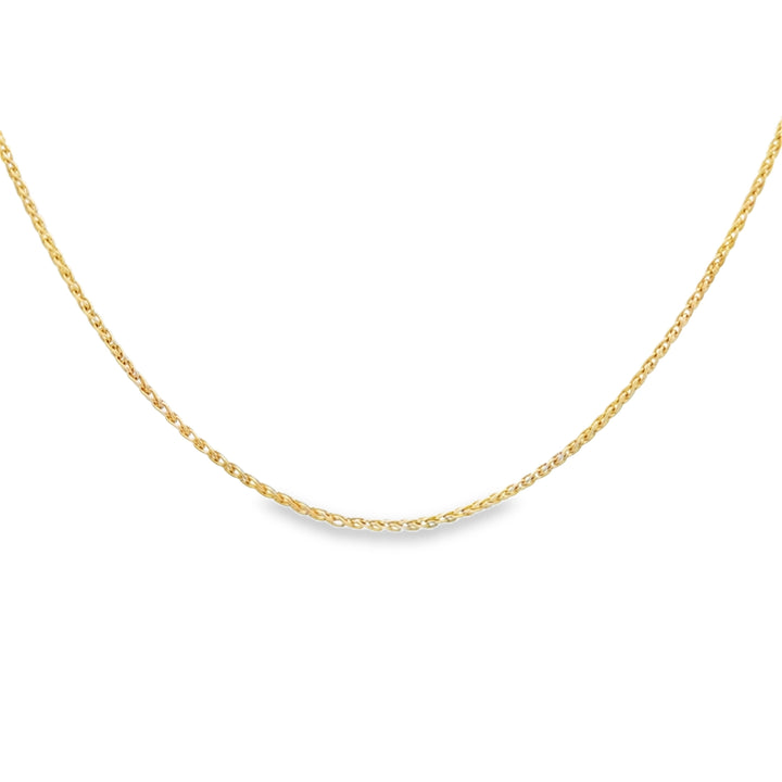 14K Italian Yellow Gold 1.5MM Chain Necklace – 19 Inches