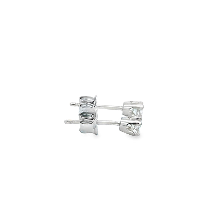 0.12 CTW Diamond 14K White Gold Mini Stud Earrings
