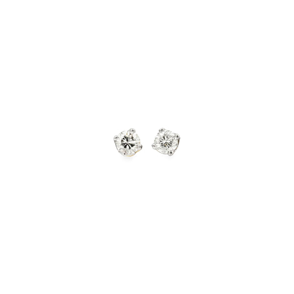 0.12 CTW Diamond 14K White Gold Mini Stud Earrings