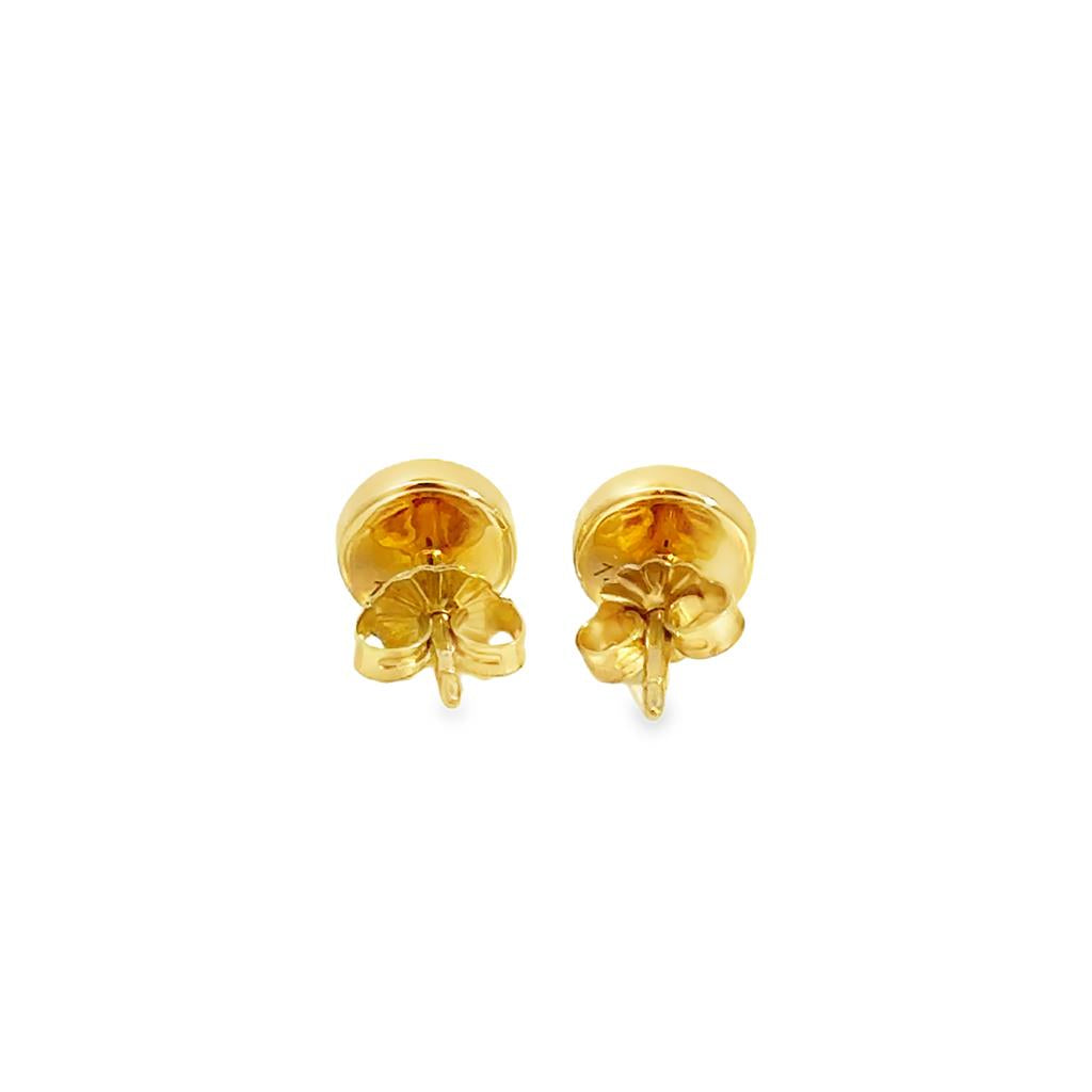 1.04CTW Ethiopian Opal Stud Earrings in 14K Yellow Gold