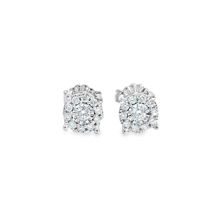 .25CTW Diamond Stud Earrings in 14K White Gold