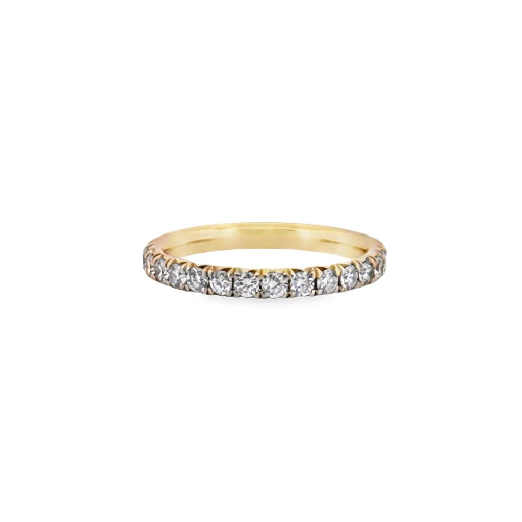 0.80 CTW Diamond Eternity Band Ring 14K Yellow Gold