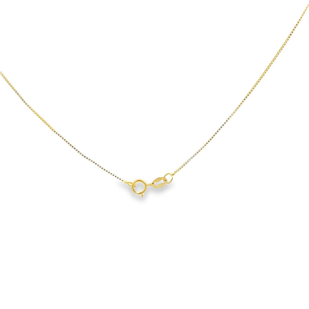 14K Yellow Gold Box Chain Necklace – 17"
