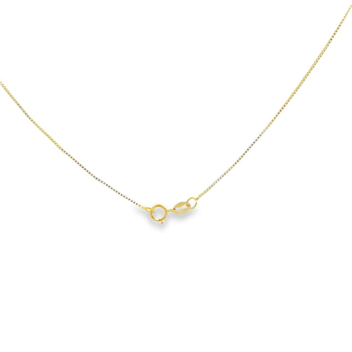 14K Yellow Gold Box Chain Necklace – 17"