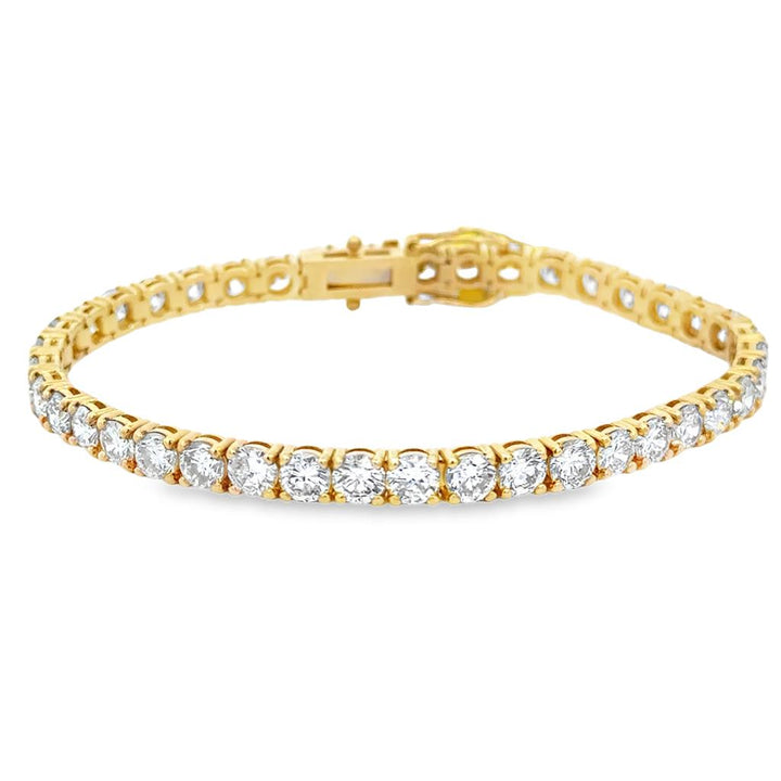11.44 CTW Diamond Tennis Bracelet in 14K Yellow Gold