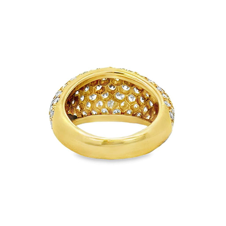 1.88 CTW Diamond Pavé Semi-Dome Ring 18K Yellow Gold