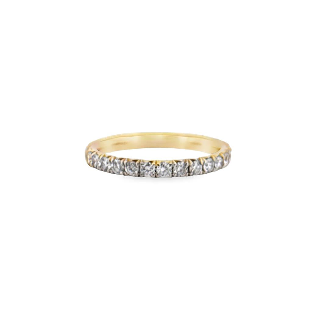 0.80 CTW Diamond Eternity Band Ring 14K Yellow Gold
