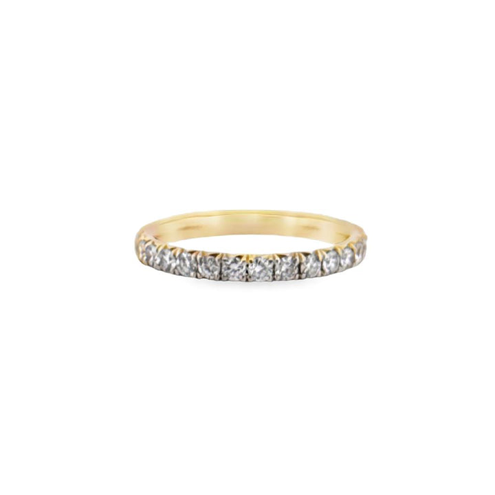 0.80 CTW Diamond Eternity Band Ring 14K Yellow Gold