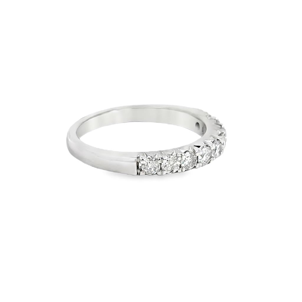 0.50 CTW Diamond Band in 10K White Gold – 2.8MM