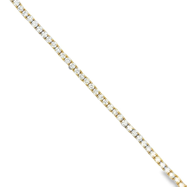 2.31 CTW Diamond 14K Yellow Gold Tennis Bracelet