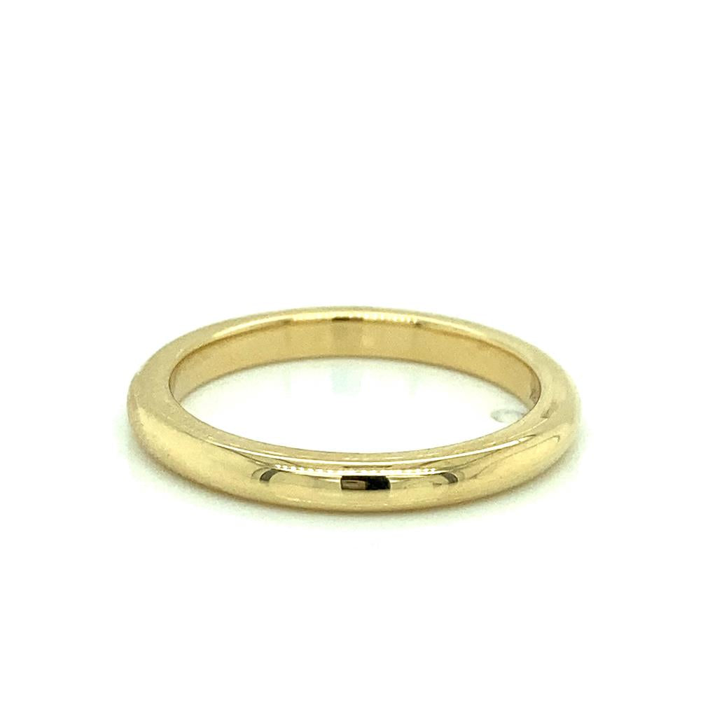 18K Yellow Gold 2.2mm Wedding Band