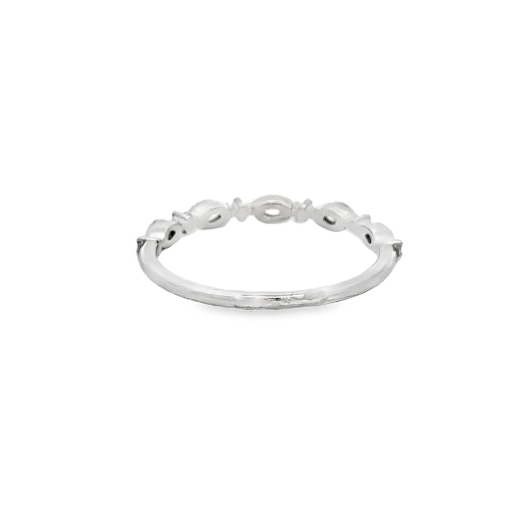 0.41 CTW Diamond 14K White Gold Marquise & Round Diamond Ring