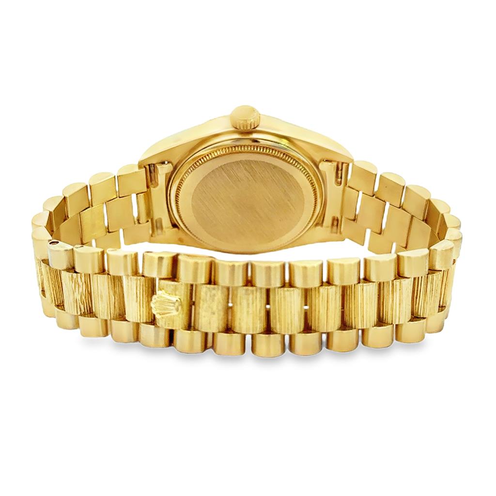 Pre-Owned 1978 Rolex Day-Date President 18K Yellow Gold Watch with Custom Diamond Dial