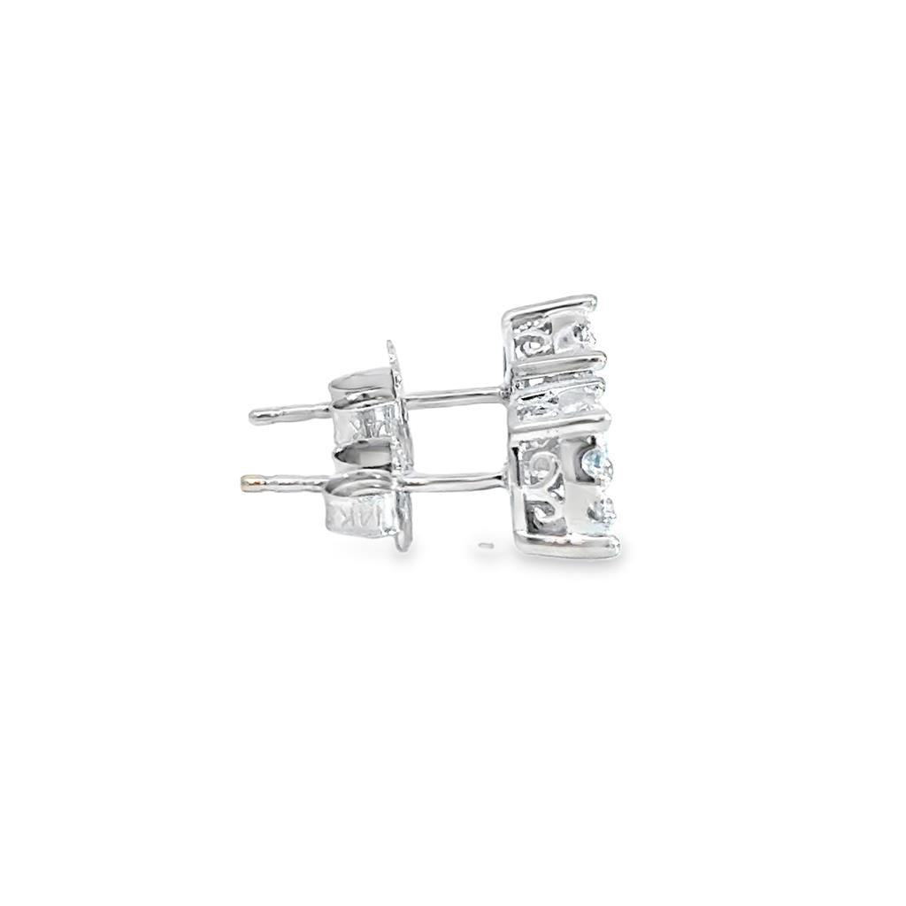 .25CTW Diamond Stud Earrings in 14K White Gold