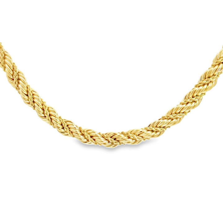 Pre-Owned Tiffany & Co. 14K Yellow Gold Rope Chain Necklace - 7.5mm Wide