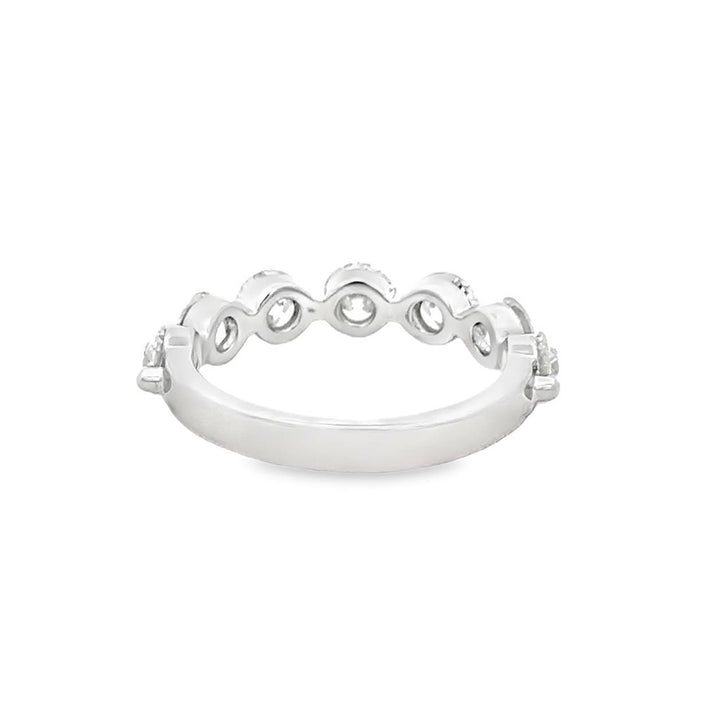 2.05 CTW Diamond 14K White Gold Shared Prong Band Ring