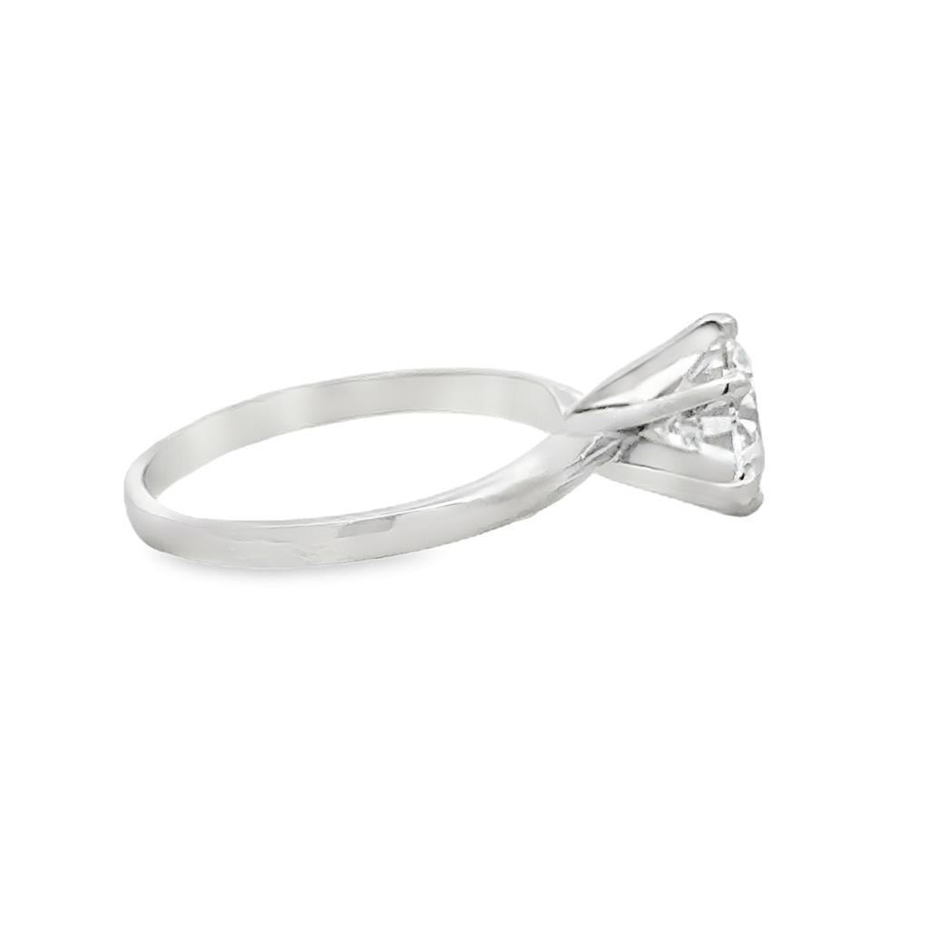 1.50 CT Diamond Platinum Solitaire Engagement Ring (GIA Certified)