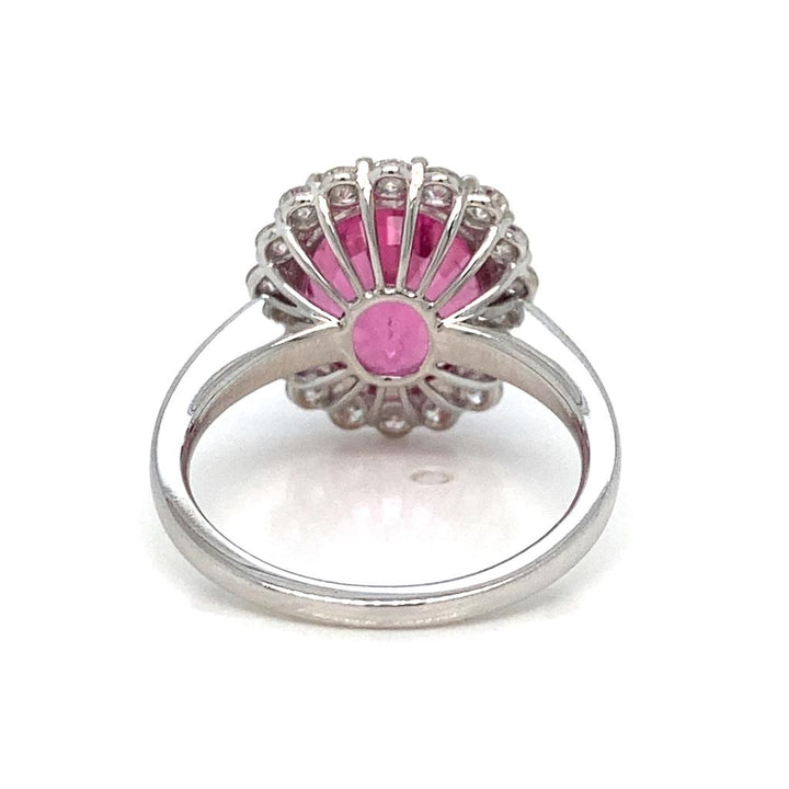 5.42ct Vivid Pink Tourmaline Ring