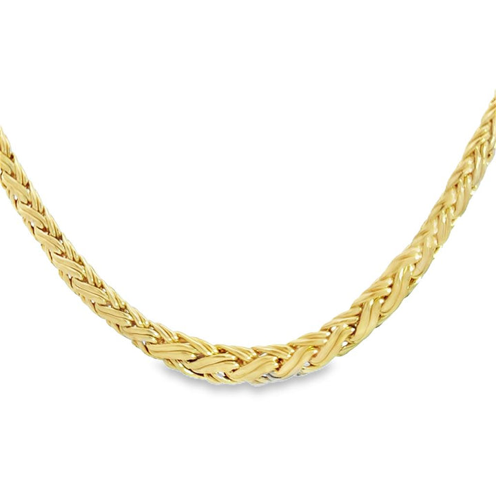 Tiffany & Co. 18K Yellow Gold Byzantine Weave Necklace – 16.25" Length
