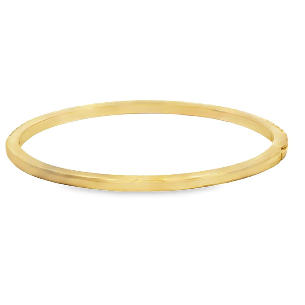 1.69 CTW Diamond 14K Yellow Gold Bangle Bracelet