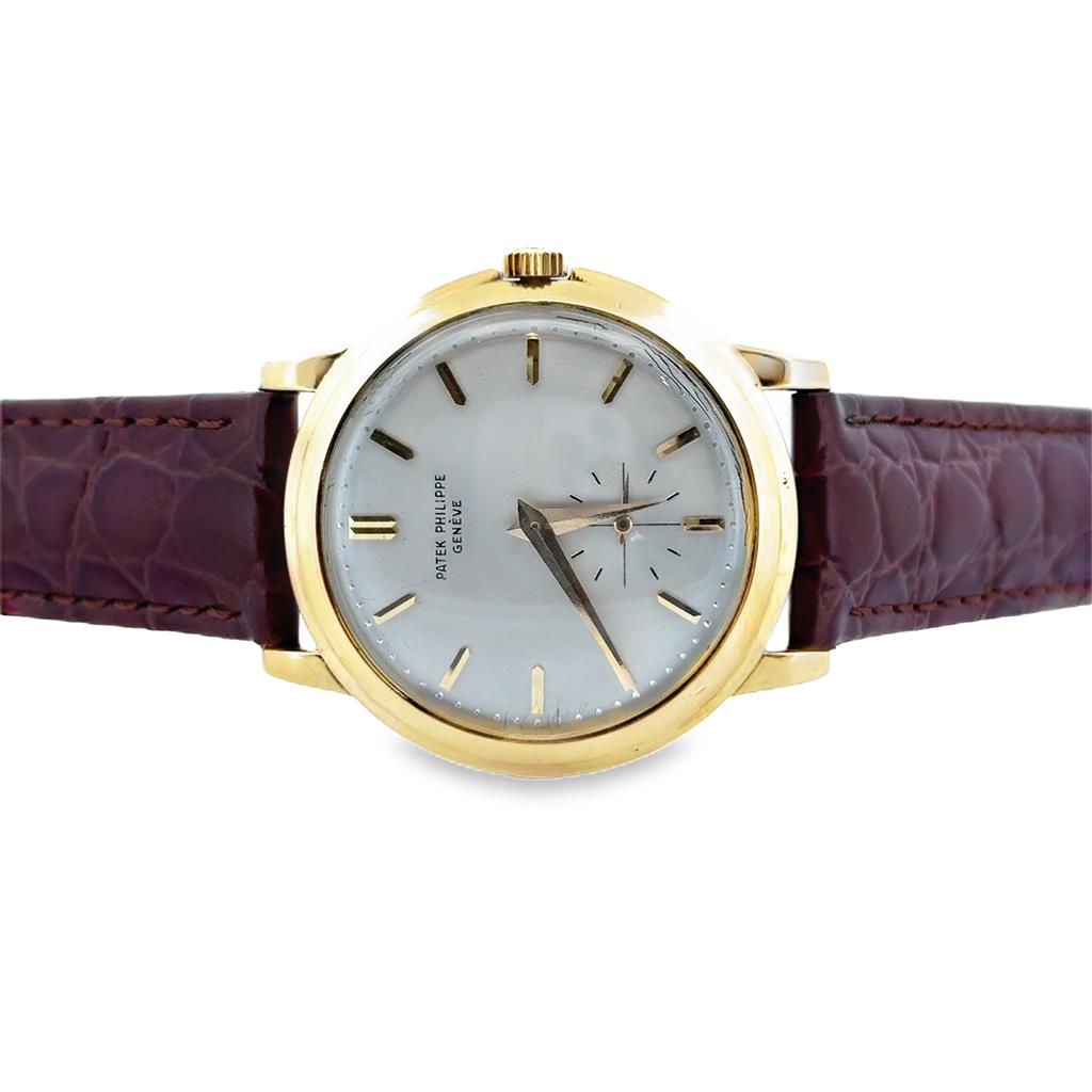 Patek Philippe Calatrava Disco Volante Ref. 2552 18K Yellow Gold 1955 WM Harold Jewelers