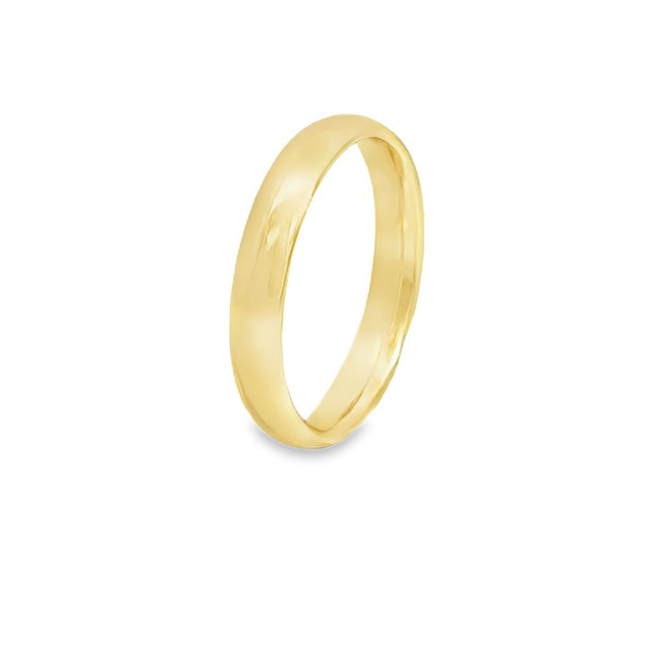 14K Yellow Gold 4mm Men’s Comfort Fit Wedding Band