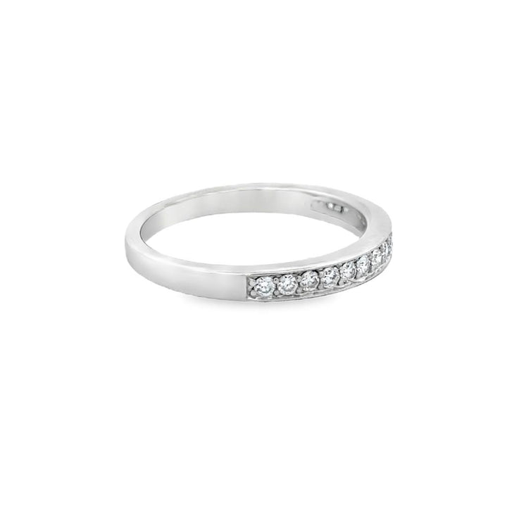 .30ctw Diamond Band Ring, 14K White Gold, 2.5mm Wide