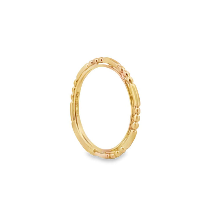 14K Yellow Gold Textured Stackable Band – 1.2mm
