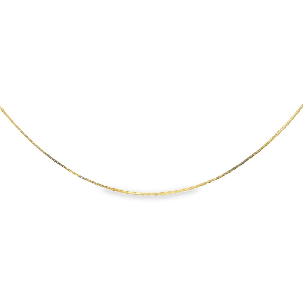 14K Yellow Gold 18" Box Chain Necklace