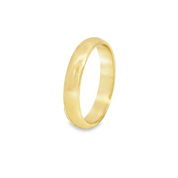 14K Yellow Gold 4mm Wedding Band