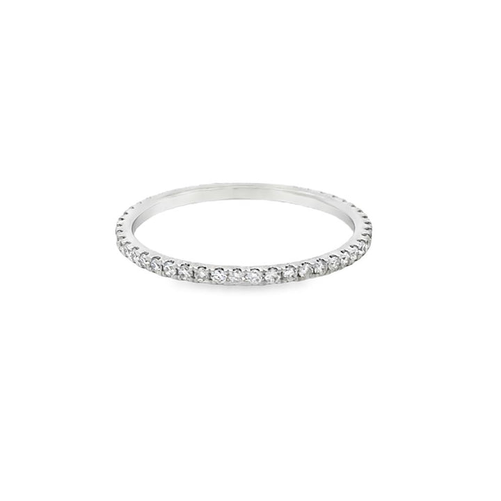 0.27 CTW Diamond 18K White Gold Eternity Band Ring