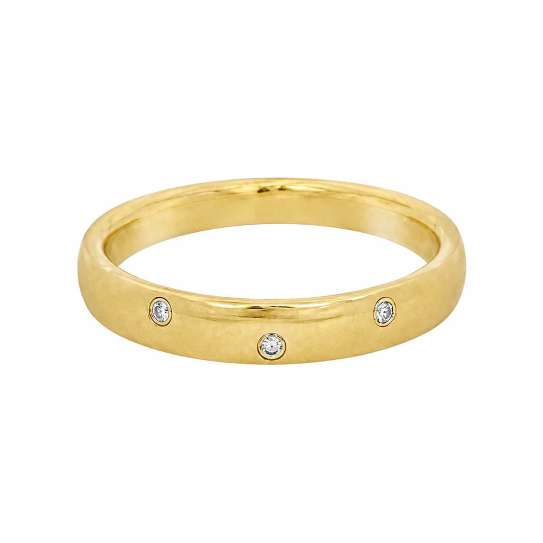 0.05 CTW Diamond 14K Yellow Gold Band