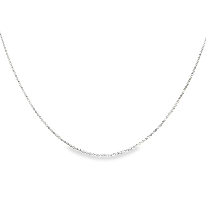 18K White Gold Chain Necklace – 16" | 1.6mm Wide