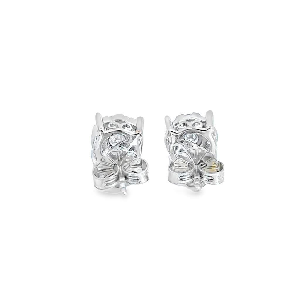 .25CTW Diamond Stud Earrings in 14K White Gold