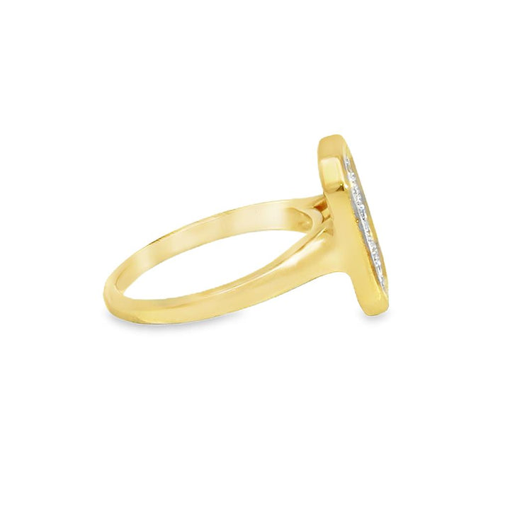 0.39 CTW Diamond 18K Yellow Gold Pavé Ring