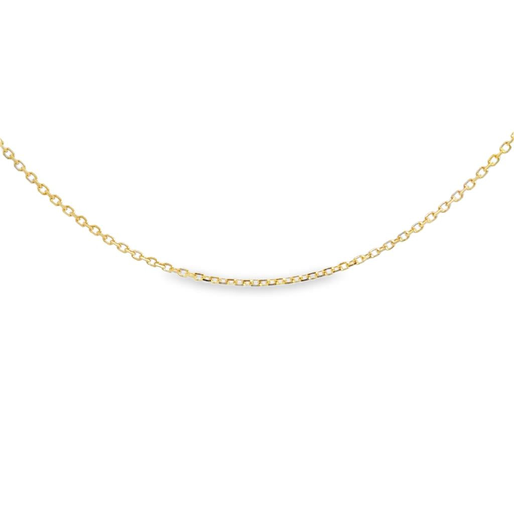 14K Yellow Gold Chain Necklace – 1.1mm, 16"