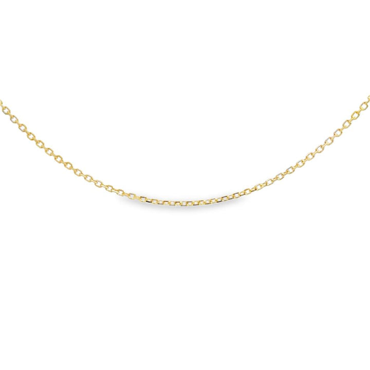 14K Yellow Gold Chain Necklace – 1.1mm, 16"