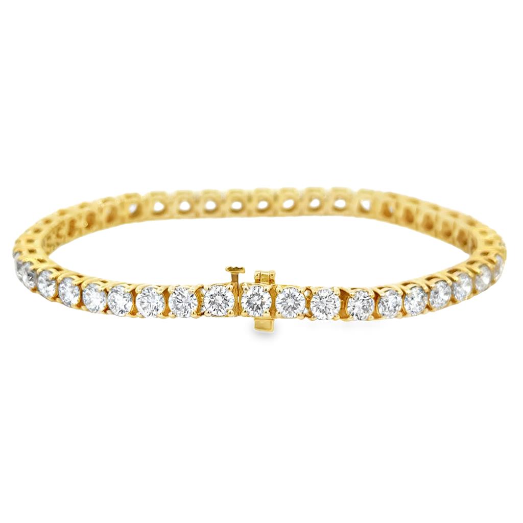 10.09 CTW Diamond Tennis Bracelet in 14K Yellow Gold