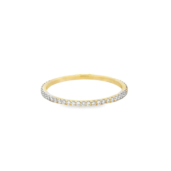0.31 CTW Diamond 14K Yellow Gold Eternity Band Ring