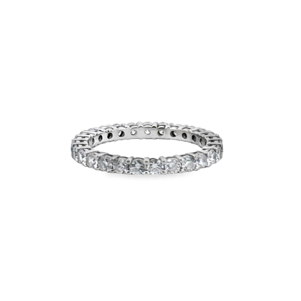 1.25 CTW Diamond Platinum Eternity Band