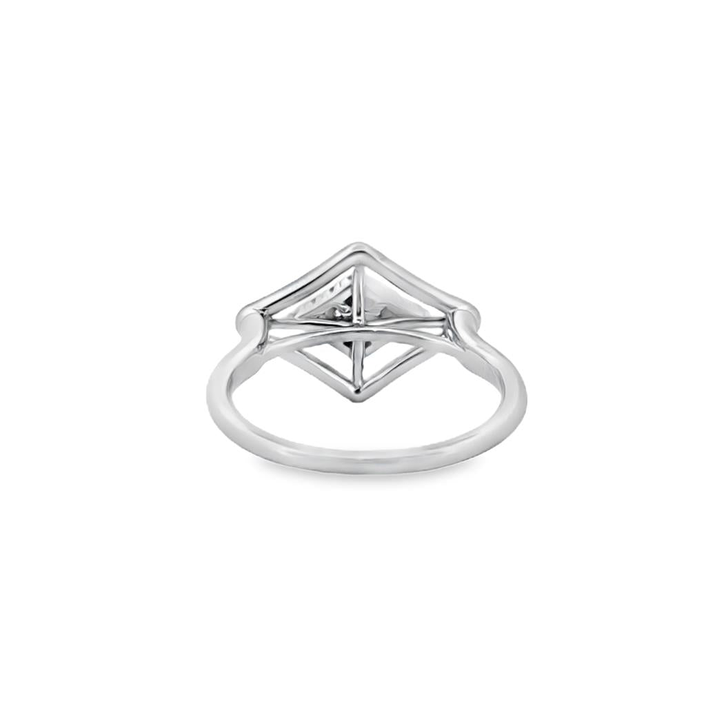 0.24 CTW Diamond Pave 18K White Gold Kwiat Ring