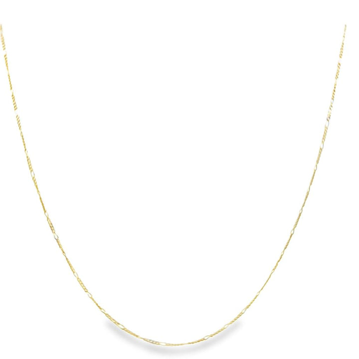 14K Yellow Gold Chain Necklace – 18", 1.15mm
