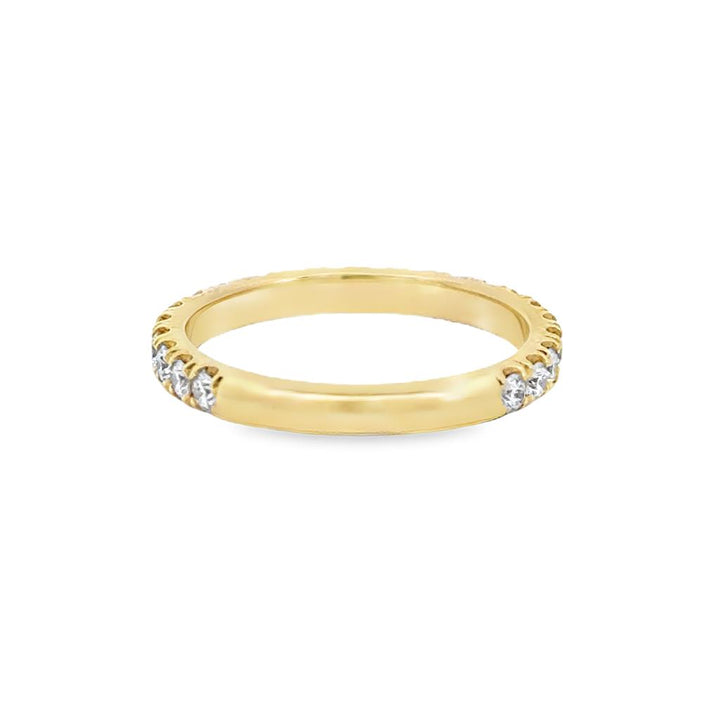 0.75 CTW Diamond 18K Yellow Gold Wedding Band