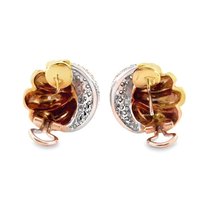 2.00 CTW White Gold 14K Earrings with Round Diamonds