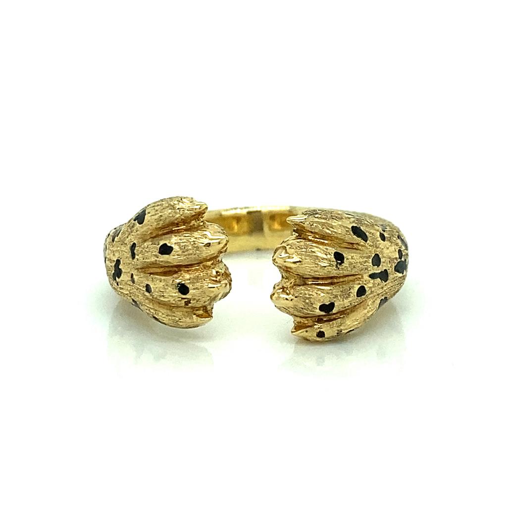 Sal Praschnik 18K Yellow Gold Cheetah Paw Ring
