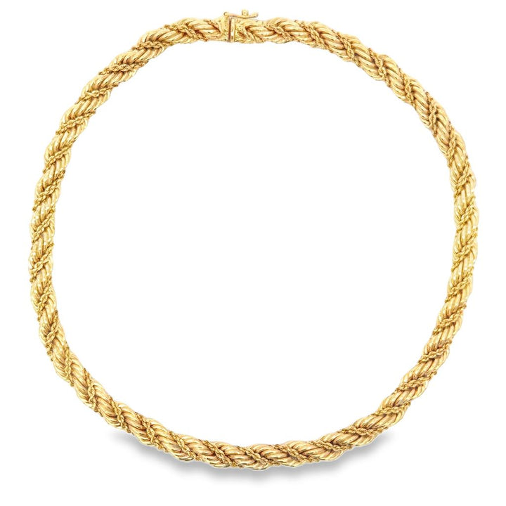 Pre-Owned Tiffany & Co. 14K Yellow Gold Rope Chain Necklace - 7.5mm Wide