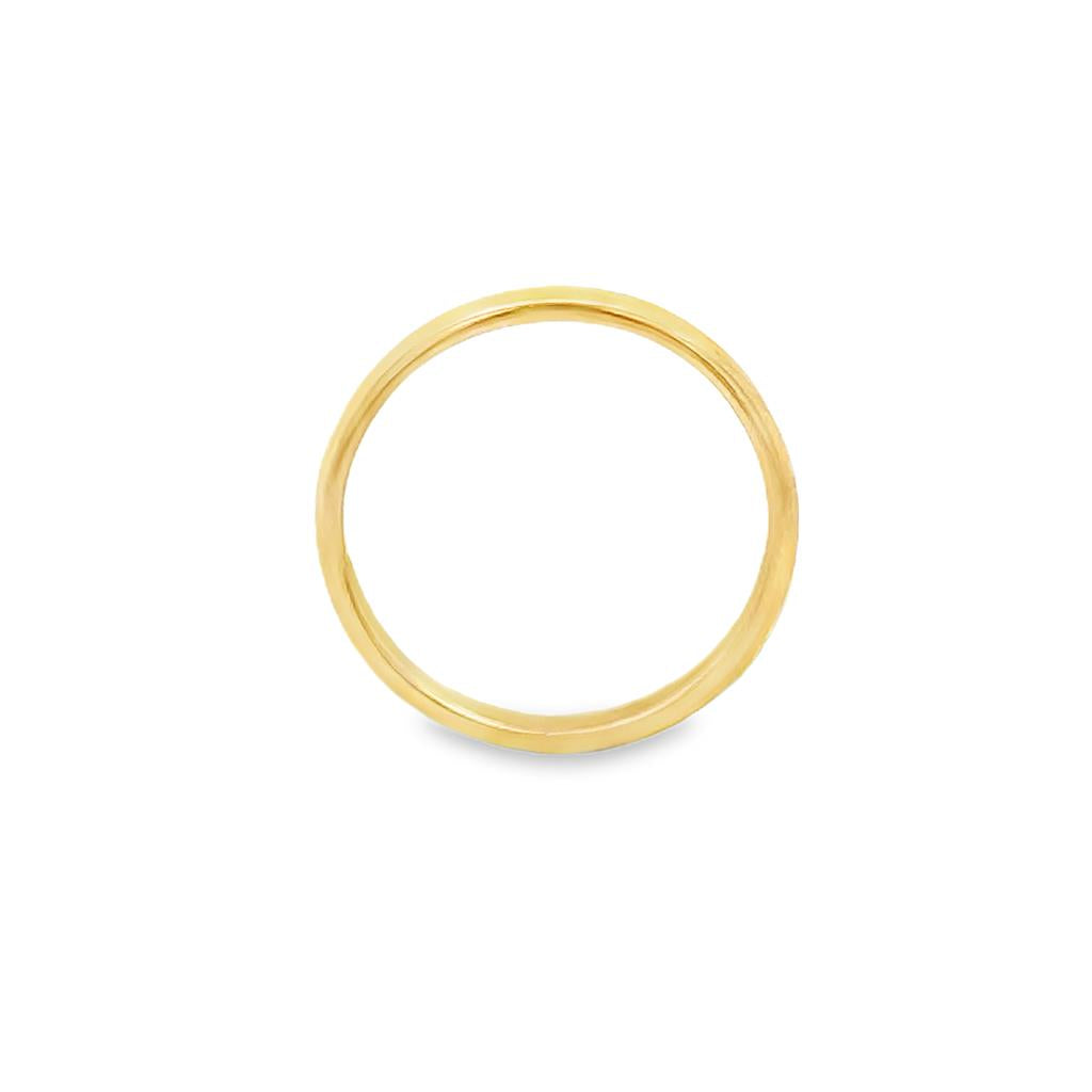 18K Yellow Gold 2mm Ladies Wedding Band