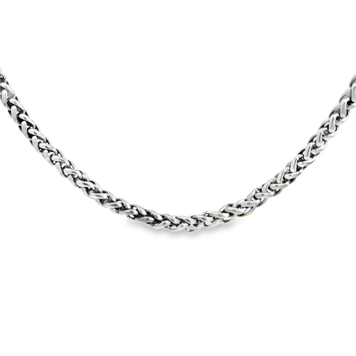 Pre-Owned David Yurman Sterling Silver 4MM Wheat Chain Necklace – 18"