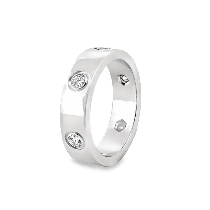 Pre-Owned Cartier Love Diamond Ring 18K White Gold – 5.5mm Wide, Size 7 3/4